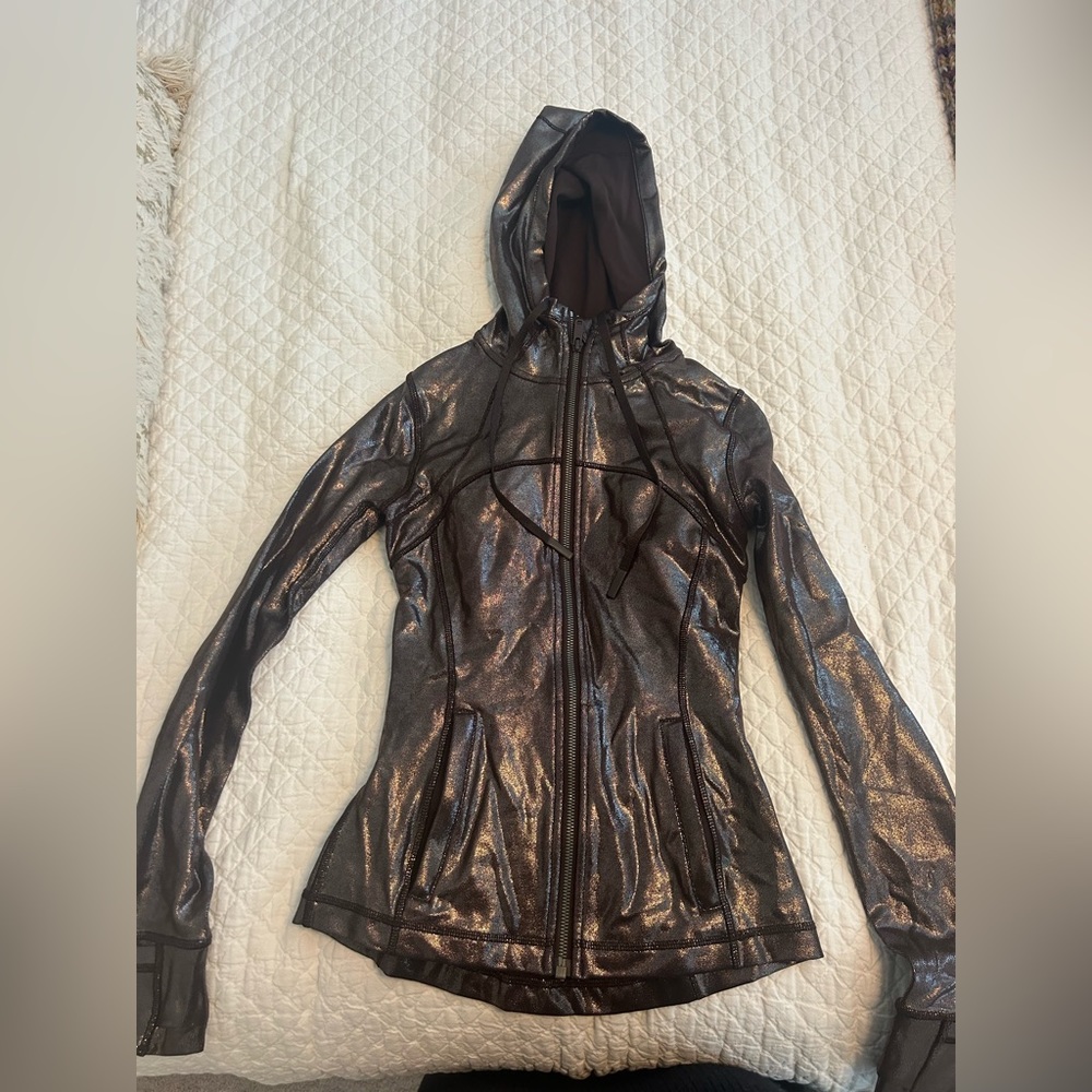 Lululemon define jacket metallic brown